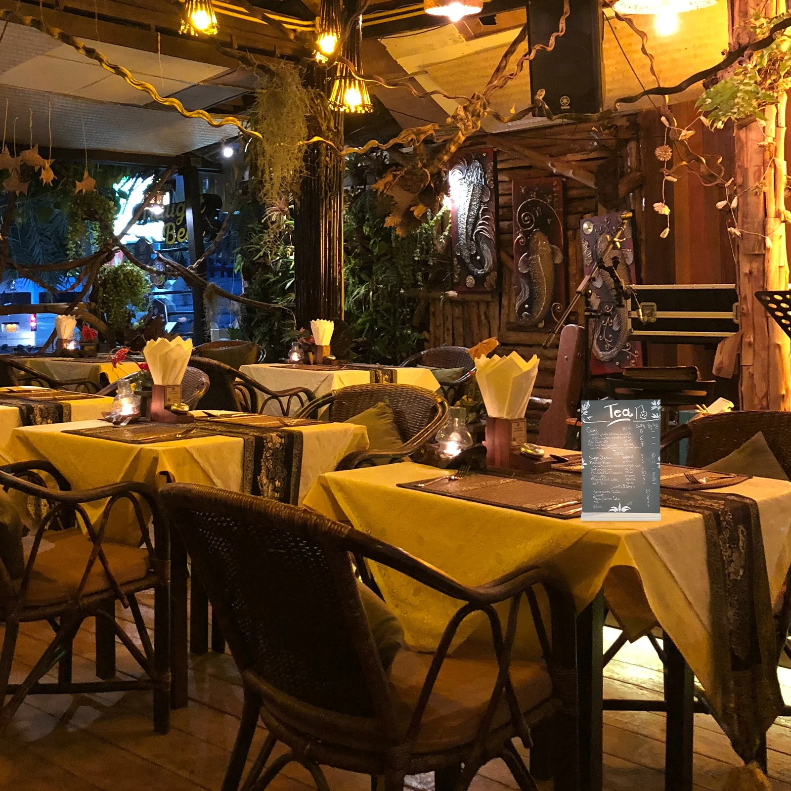 

6Pcs Acrylic Sign Holder Clear Double Sided Tabletop Menu Display Stand for Business Cards Greeting Cards Document Holder