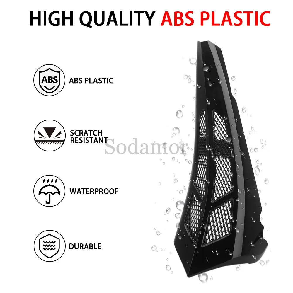 جزء الدراجة النارية باللون الأسود للذقن الأمامية غطاء المبرد السفلي لدراجة Harley Touring Road Glide Street Glide FLH FLT 2014-up #2