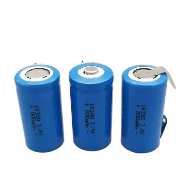 2 sztuk/partia 18350 900mAh 3.7V akumulator litowy