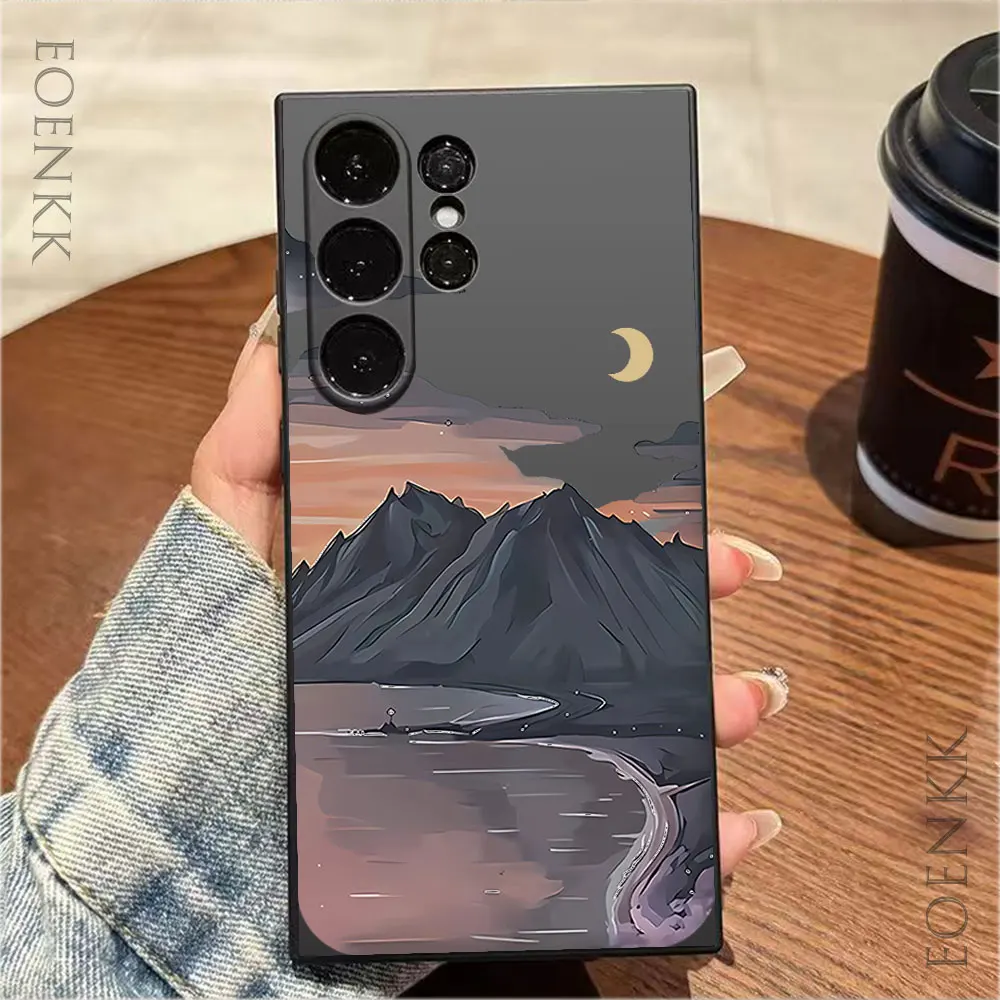 Beautiful Scenery Phone Case For Samsung Galaxy S24 S23 S22 S21 S20 Ultra Plus FE A32 33 34 A52 53 A54 A71 A72 A73 5G Soft Cover