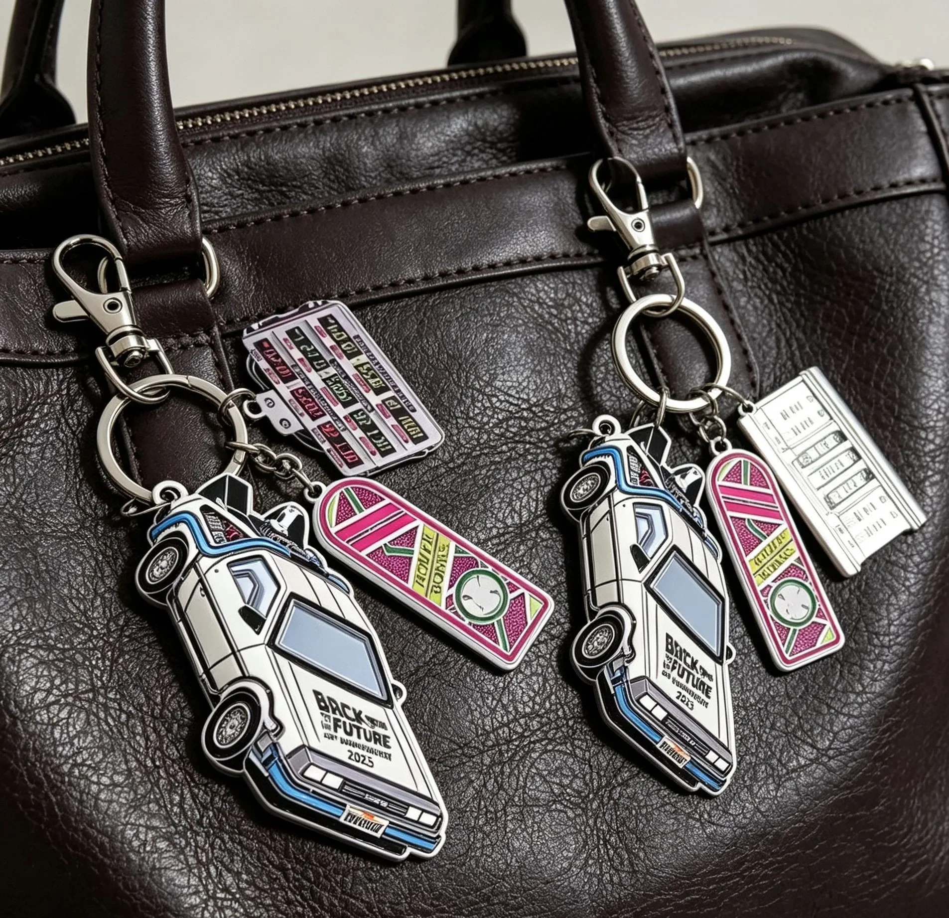 Zurück in die Zukunft Stil Metall-Automodell Schlüsselanhänger Fan-Kollektion Geschenk – Detail 5