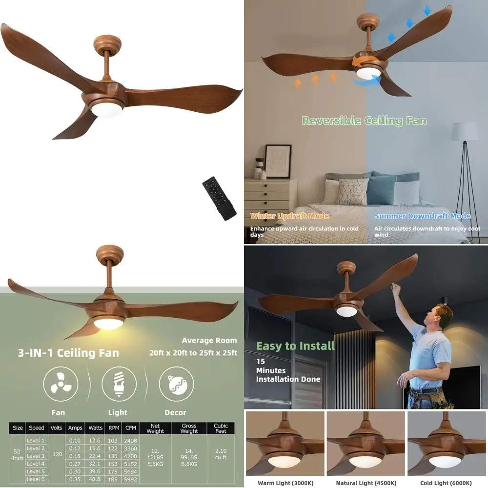 52 Led Ceiling Fan …