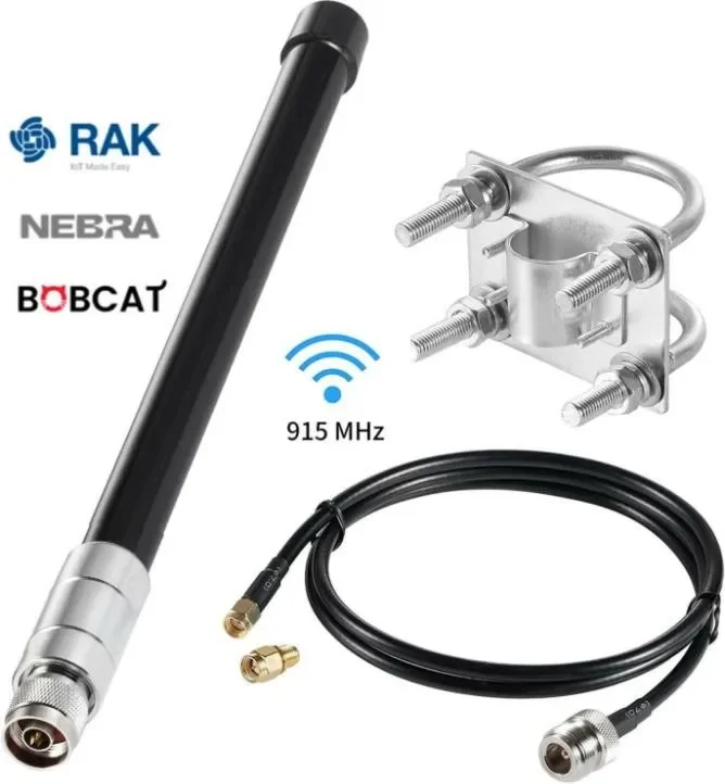

Комплект антенны 8dBi 915 МГц, шлюз дальнего действия для Helium RAK Hotspot HNT Mine N Male Connector RG58, кабельный сотовый усилитель