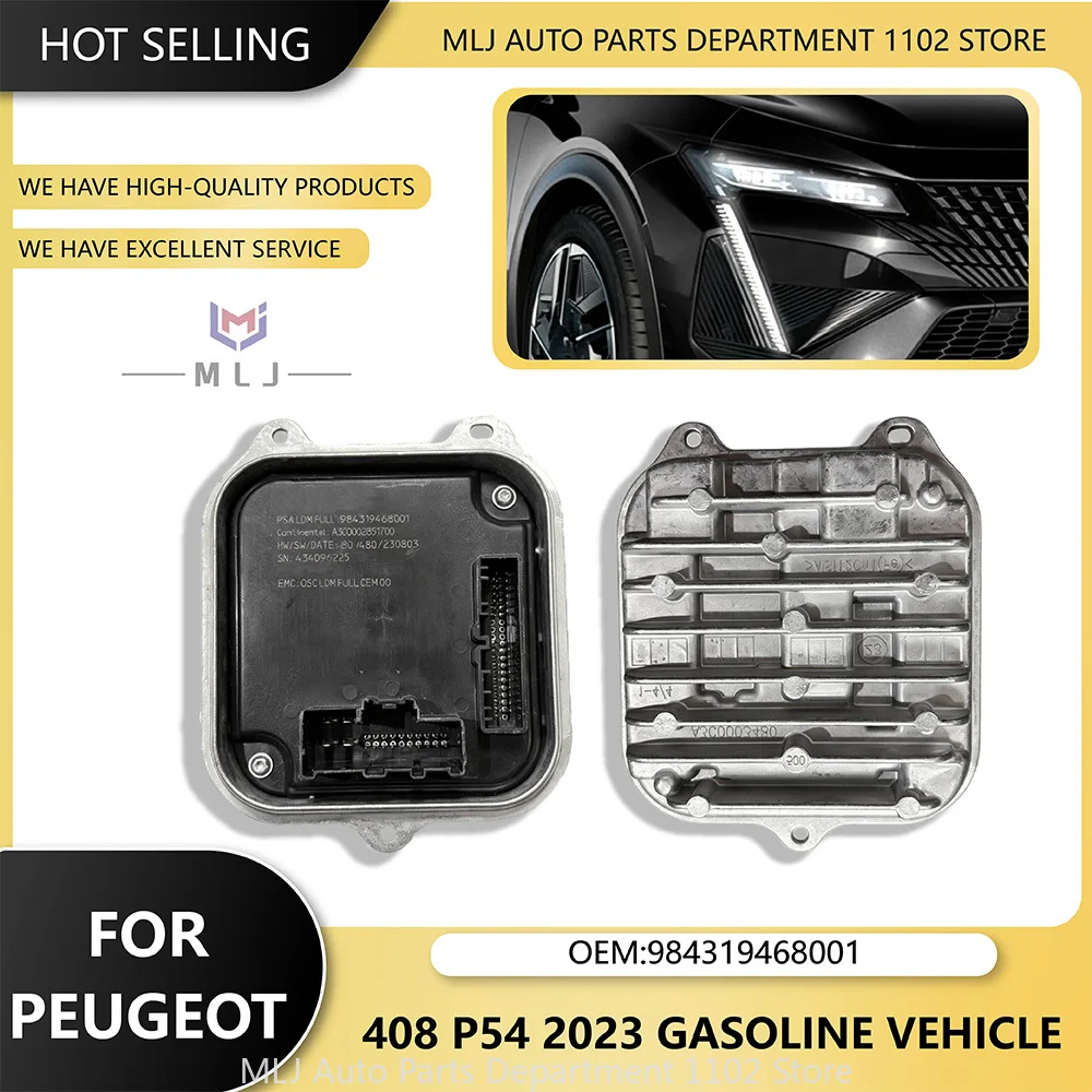 

984319468001 For Peugeot 408 P54 308 GT 2023 Headlight LED Module Lamp Converter Module DRL Ballast Control Unit Car Accessories