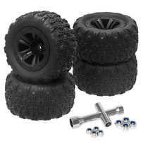 4Pcs Snow Sand Tires Tyre Wheel RC Car Wheels Tires for 1/12 1/14 1/16 RC Car for Wltoys 124019 H16H H16P H16E 16889 16890