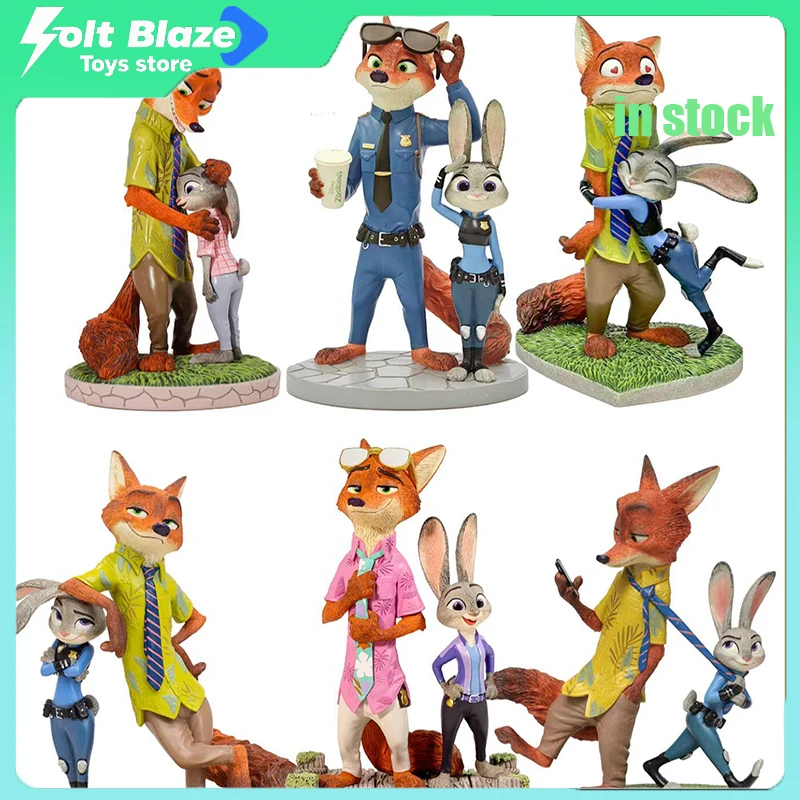

Фигурки Enesco Disney Zootopia, 19 см, Джуди Хоппс, Ник Вайлд, аниме-фигурки, украшения для рабочего стола, детские игрушки, подарок