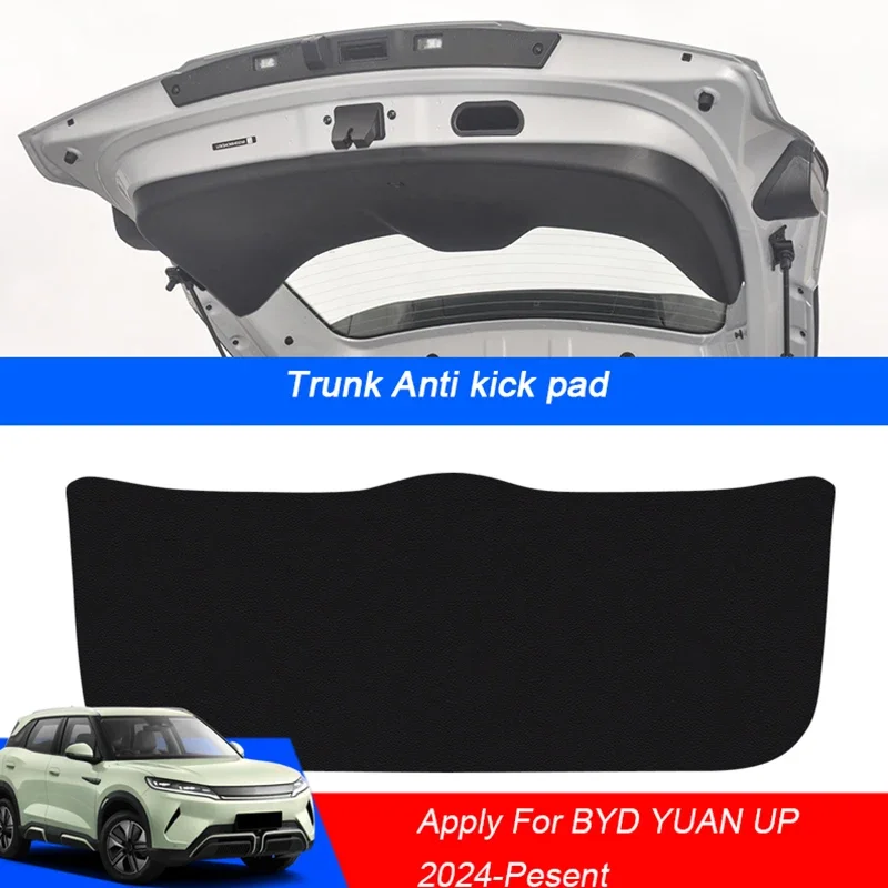 

Car PU Leather Anti-kick Trunk Pad Weather Dustproof Protect Tailgate Sticker Auto Accessories For BYD YUAN UP 2024-Present