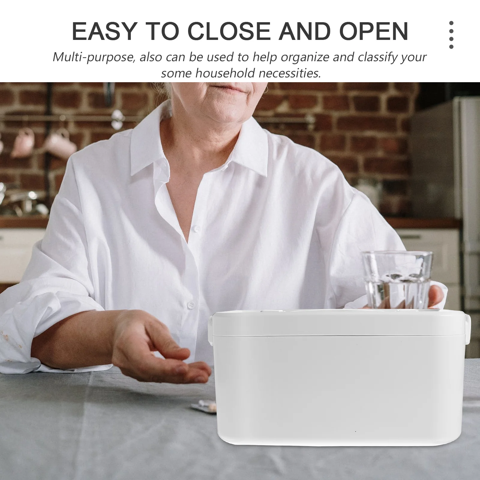 1 قطعة علبة الطب المنزلية سعة كبيرة المحمولة صندوق الإسعافات الأولية حاوية تخزين محمولة للسفر الرياضة