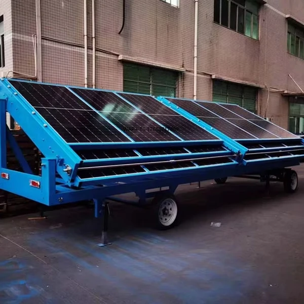 Mobile Hybrid Power Trailer S800-120 ENERGYFIT Solar/Wind Off-Grid System with MPPT Controller and 120kWh Battery Backup