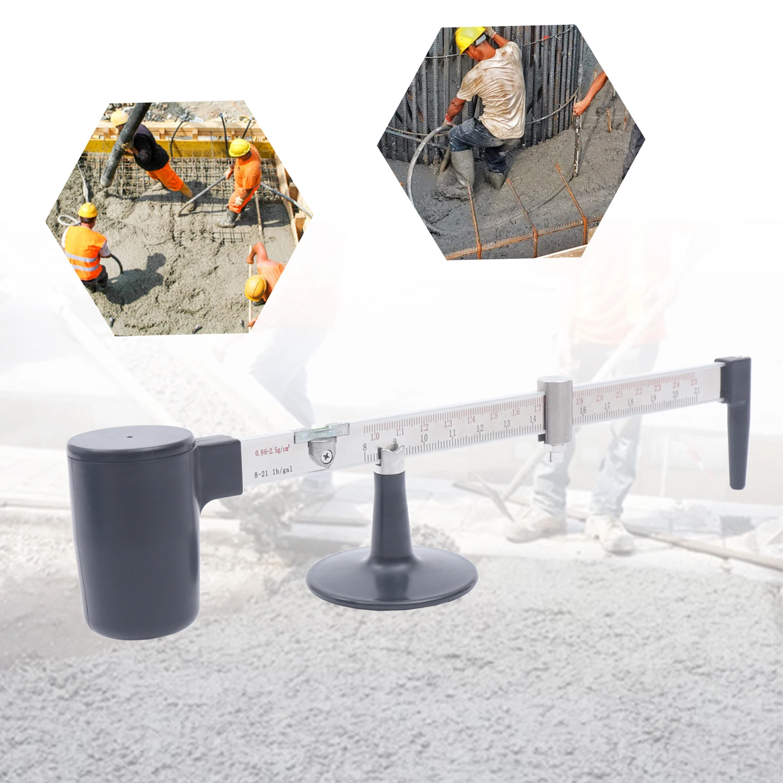 

Hydrometer Densimeter Hydrometer Mud Gravity Balance Mud Scale Liquid Mud Hydrometer with Measuring