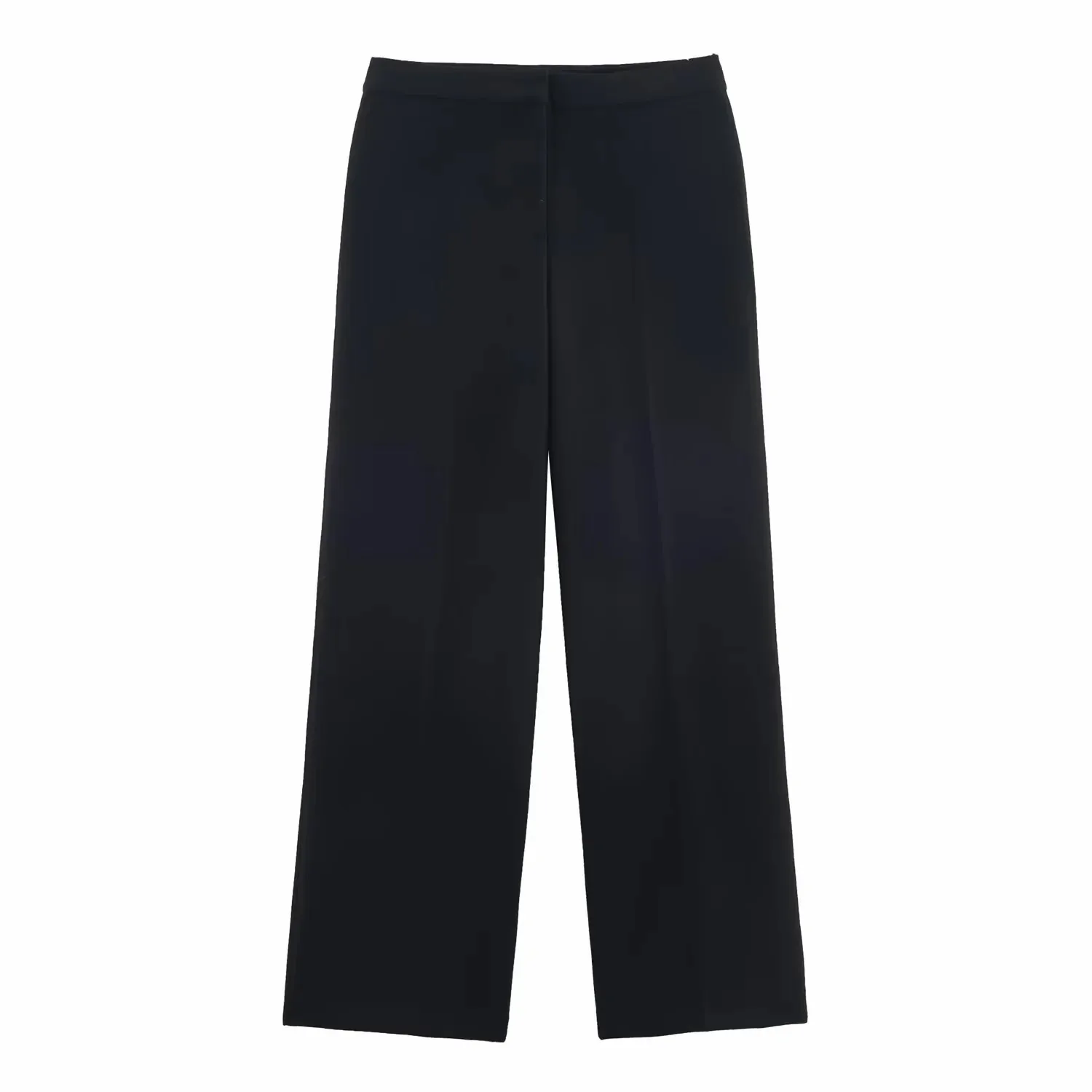 Vrouwen pak broek tweedelige set gesp decoratie lange mouw blazer jas + rechte pijpen broek 2-delige sets chique vrouw outfits