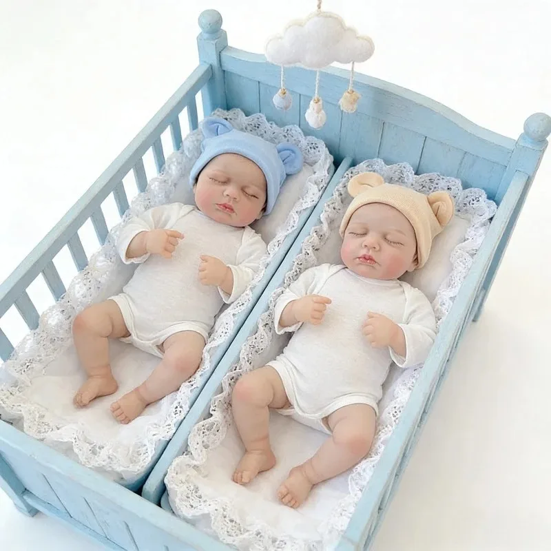 19inch 48cm Soft Touch Cotton Body Newborn Size Baby Doll Loulou with Painted Hair