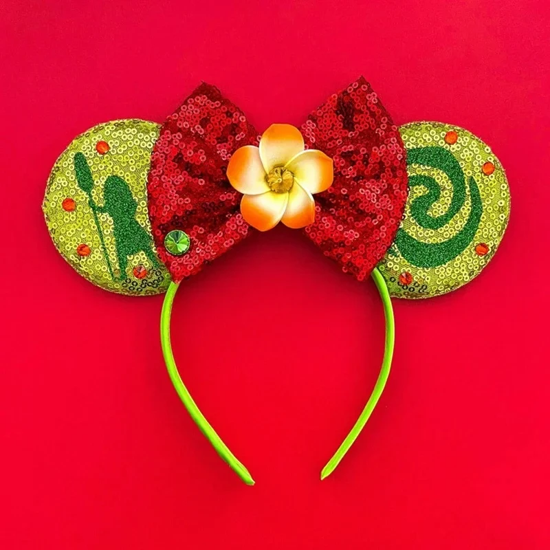 Disney Wish Sequined Ear Headband for Adults Mickey Mouse Hairbands Women Bows Hair Accessories Girls Kids Festival Party Gifts