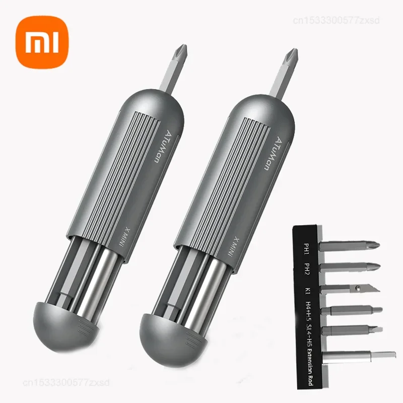 Xiaomi DUKA ATuMan Xmini Pocket Screwdriver Kit 179g Mini Manual Repair Tools Alloy Bits Straight T-Shaped Handle Multi-Tools