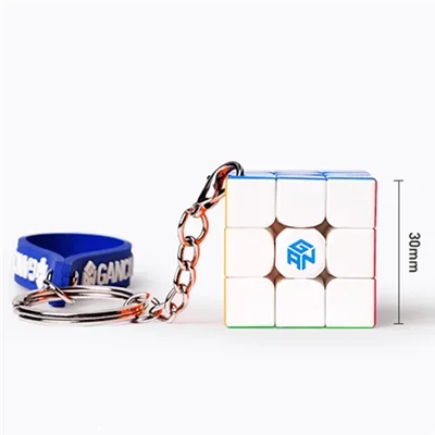Gan 330 Sleutelhanger Kubus Gan330 Mini Sleutelhanger Magic Speed Gan 3X3 Cube Stickerloze Gans Puzzel Pocket Cube Fidget Speelgoed