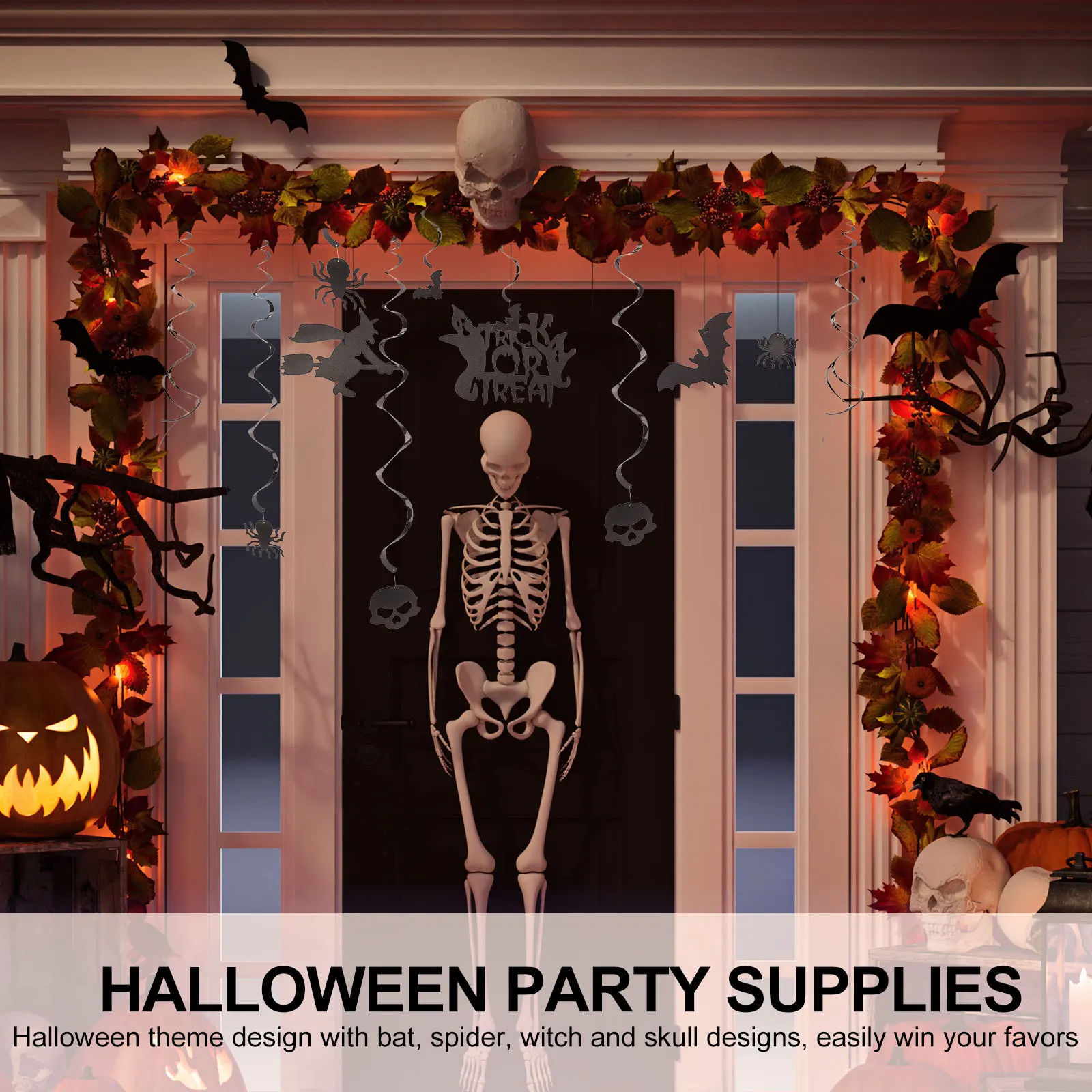 

Spiral Ornaments Halloween Decorations for Office Party Ceiling Indoor Pvc Swirls