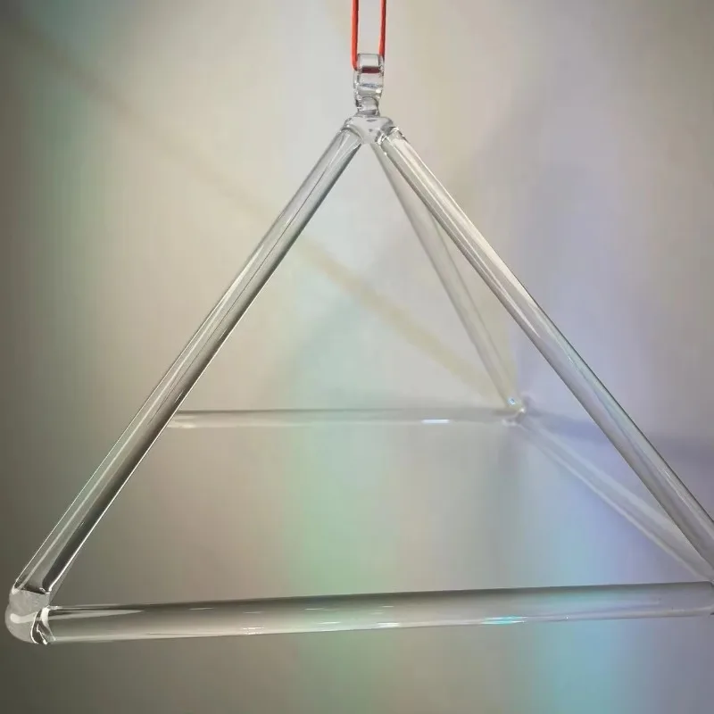 

3 "-14" Sound Healing Quartz Crystal Meditation Pyramid Body Energy Balance Chakra Meditation Tool