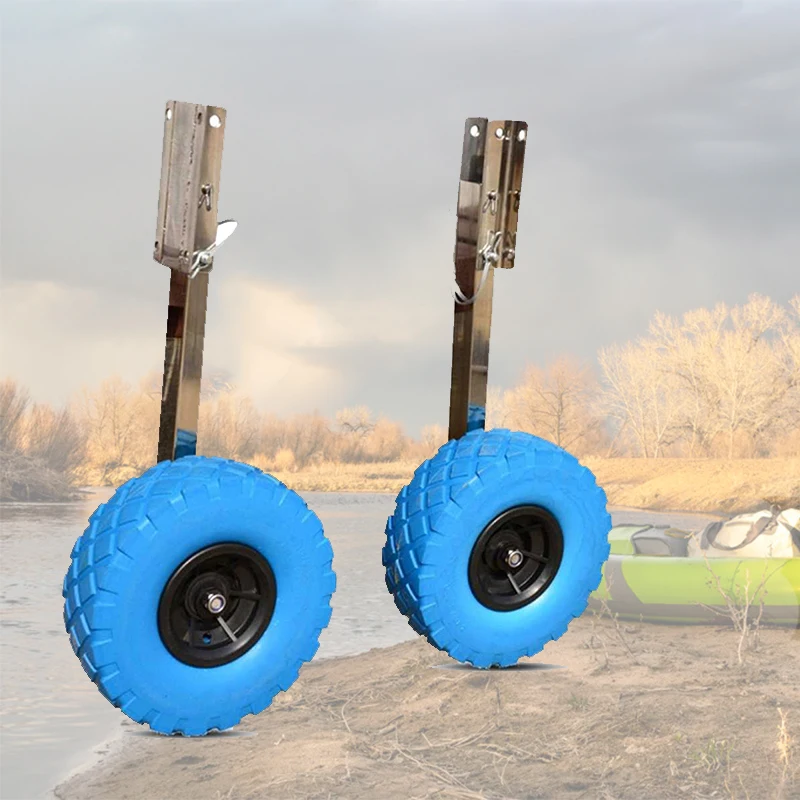 Inflatable kayak  Launching Wheels Stainless Steel Transom Launching Dolly with 10 Inches Wheels for Aluminum kayak