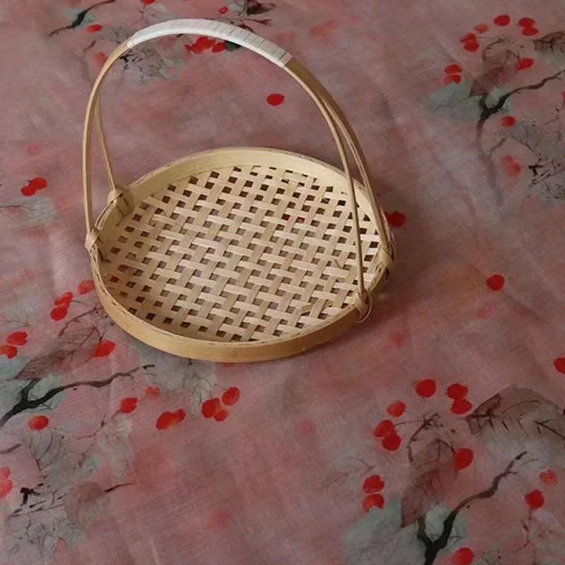 100% натуральная ткань рами с принтом