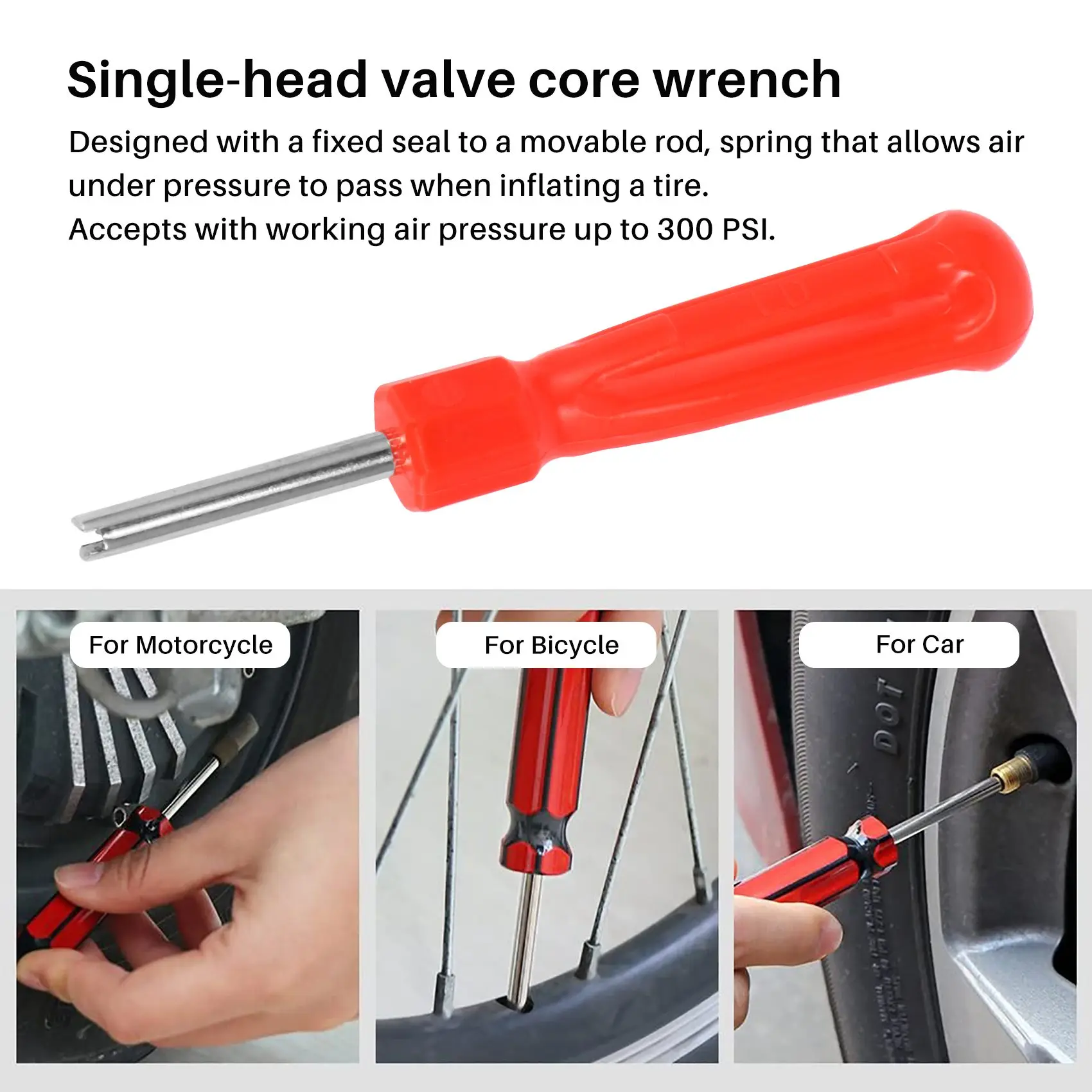 자동차 자전거 오토바이 도구 데모 밸브 타이어 + 5 밸브