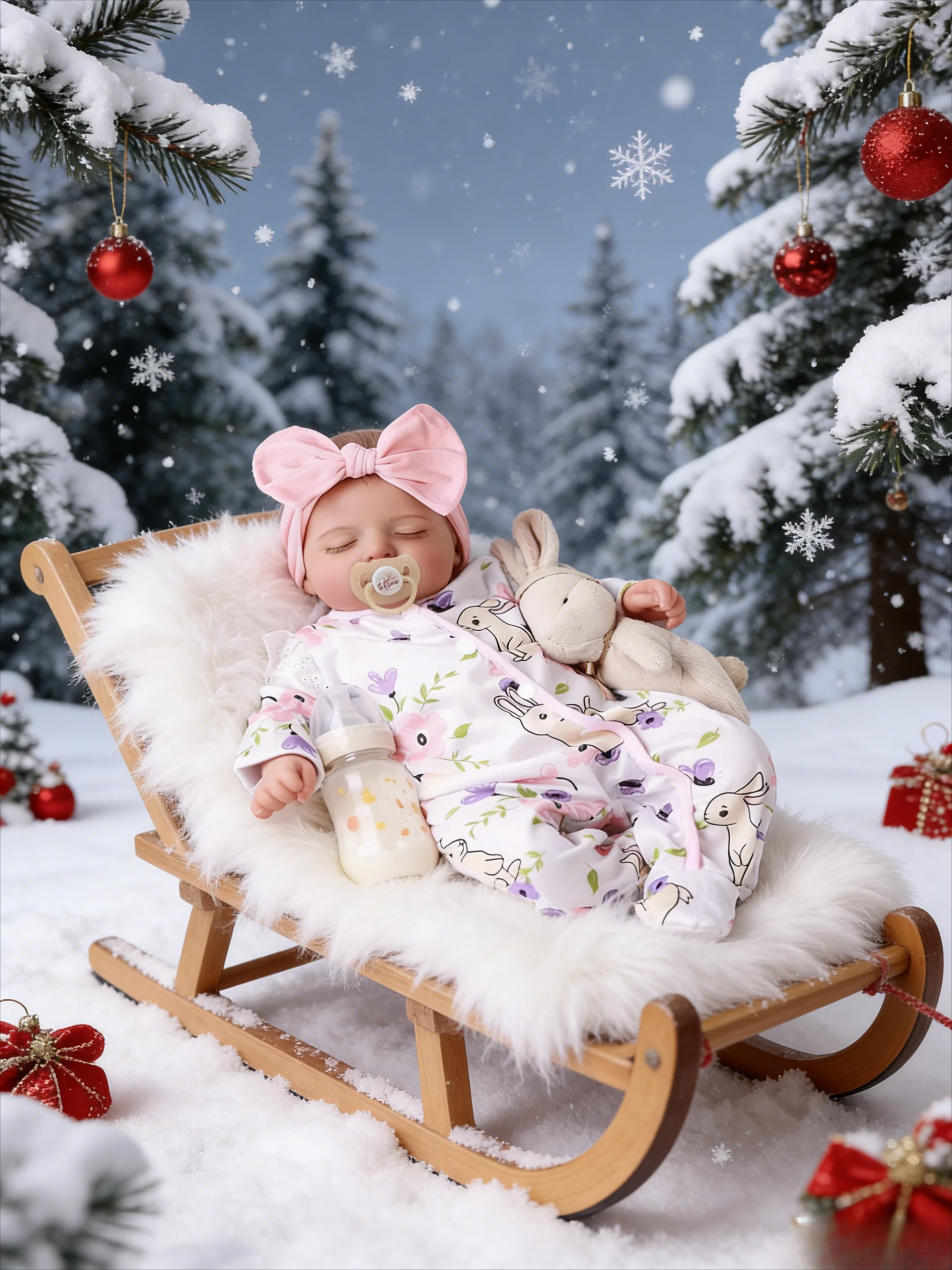 抱き心地の良い45cmの新生児ベビードール「ロザリー」 - 手描きの血管、柔らかい布製のボディのリボーンドール