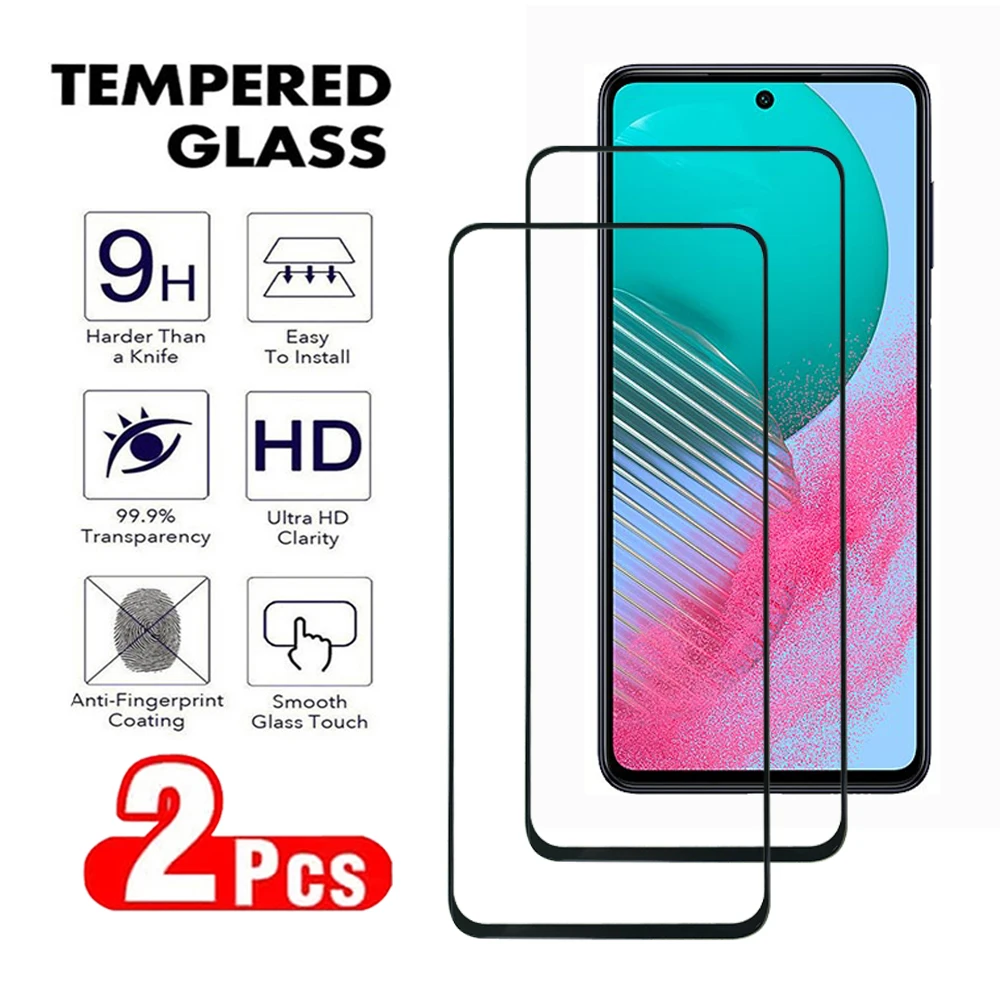 2Pcs 9D For Samsung Galaxy A71 A72 A73 A41 A42 A51 A52 A53 A54 A55 Screen Protector For Samsung M42 M51 M52 M53 M55 M62 5G Film