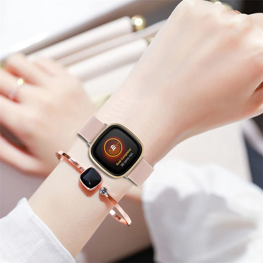 Silicone Watch Band for Fitbit Versa 3 And Sense Strap Wristband Replacement Strap for Fitbit Sense Loop Correa Accessories
