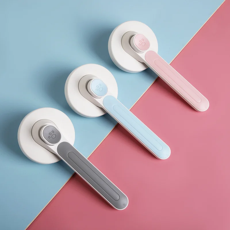 

Self Cleaning Brush Pet Hair Brush Shedding Long Short Hair Easy Clean Retractable Hair Removal Lightweight Dog Brush