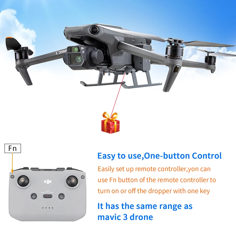 Landing Gear Airdrop Servo Bracket Controller  Air Delivery for DJI Mavic 3 Drone Accessories