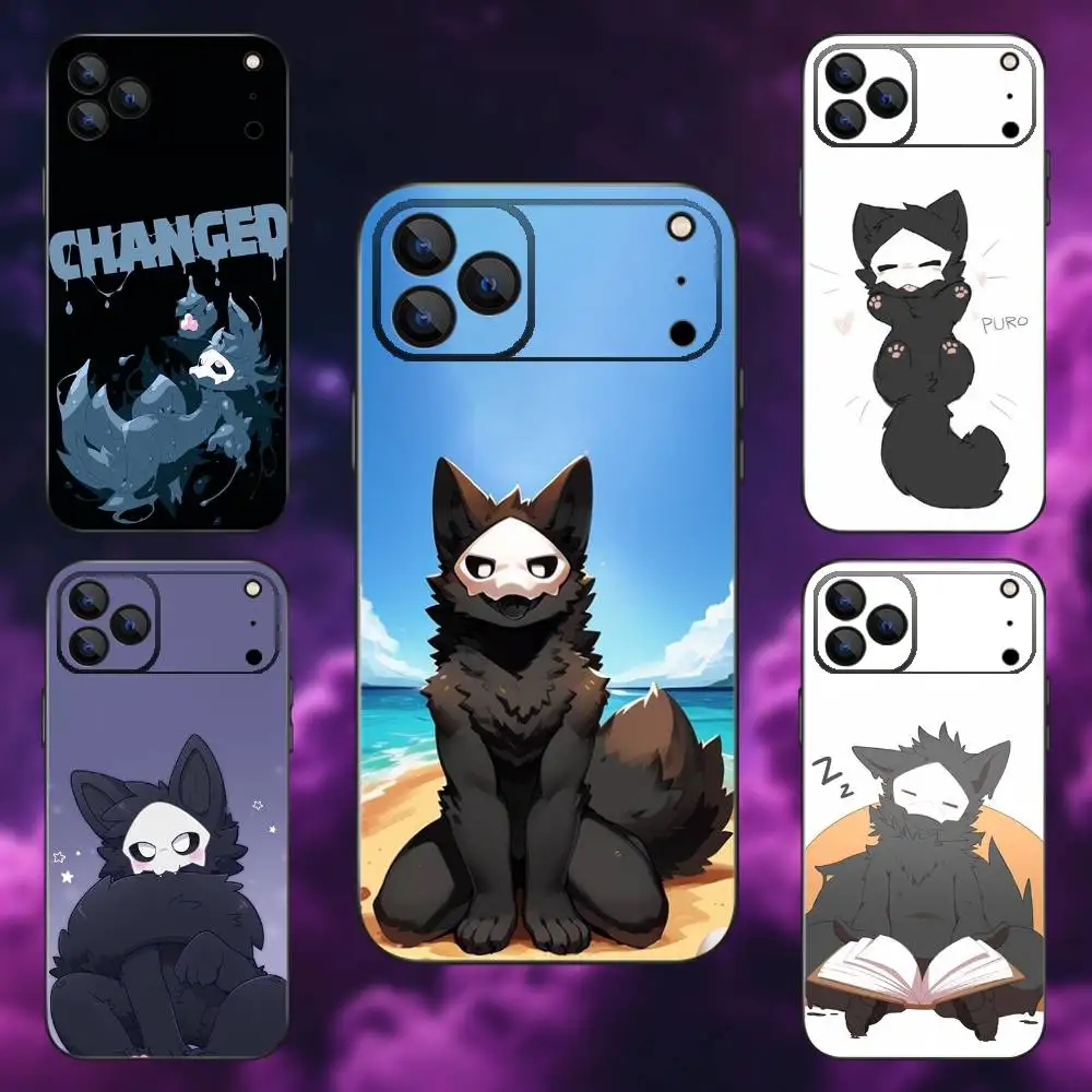 

Cute Changed Furry Art Phone Case For iPhone 17,16,15,14,13,12,Pro,Max,Plus,E,SE4,Air,Mini Black Soft Box
