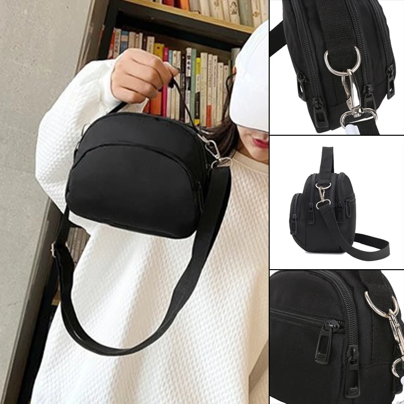 Female\'s Nylon Crossbody Bags Adjustable Shoulder Strap Hardware Zipper Head Female\'s Nylon Crossbody Bags Shoulder Bag Handbags