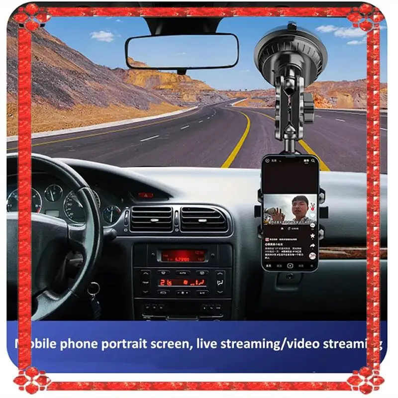 

24-Hour Delivery Car Mobile Phone Bracket Selfie Fixed Universal Outdoor Travel Self-Driving Sucker Bracket For Car Window Winds