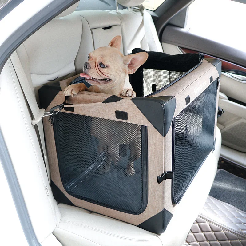 

Portable Large Car Transport Dog Carrier Bed, Indoor and Outdoor Crate Tent for Pets, Seat Kennel, Dog Accessories