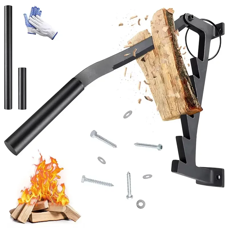 Used for JH Machinery OEM Ignite Split Tool Heavy Duty 2 Removable Handle Safety Ring Wall Mounted Carbon Steel Manual Wood