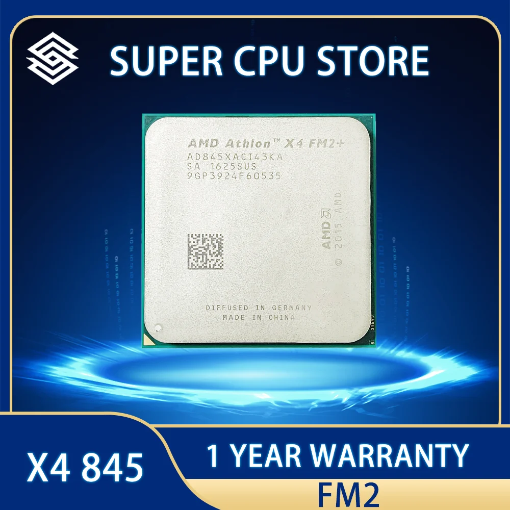 معالج لوحدة المعالجة المركزية رباعي النواة AMD أثلون X4 845 3.5 GHz 65 واط مقبس AD845XACI43KA FM2 +