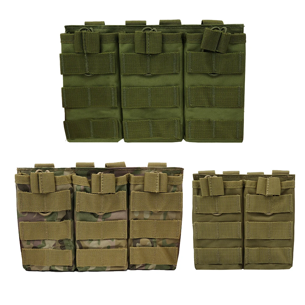 

Military tactical single/double/triple mole magazine bag air gun AK 7.62 5.56mm M4 AR 15 rifle magazine bag hunting accessories