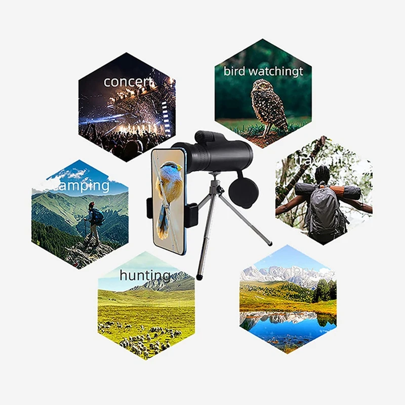 10-30X50 Powerful Monocular BKA4/FCM Long Range Pocket Spotting Zooming Telescope Eyeglass For Camping Tourism