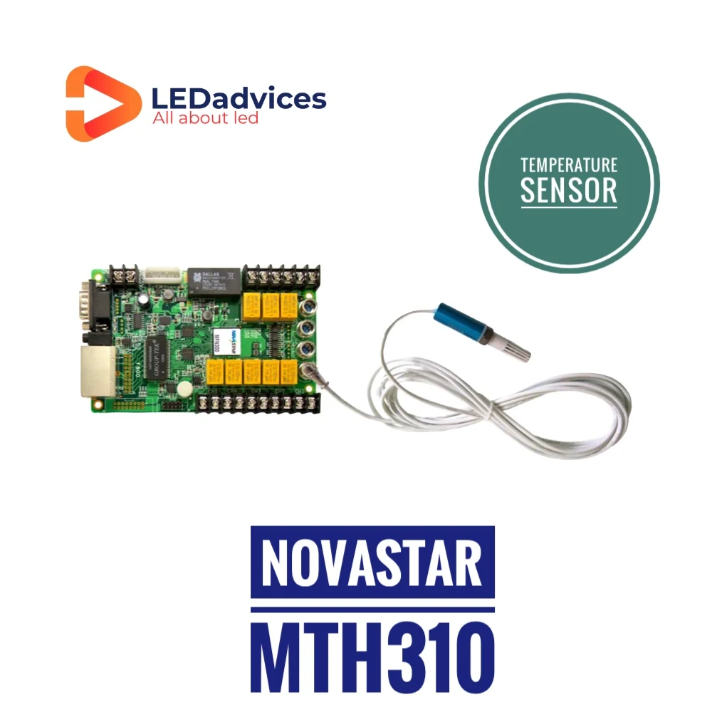 Novastar-MTH310 Sensor de temperatura, monitor de cartão multifuncional, temperatura ambiente da tela LED Acessórios