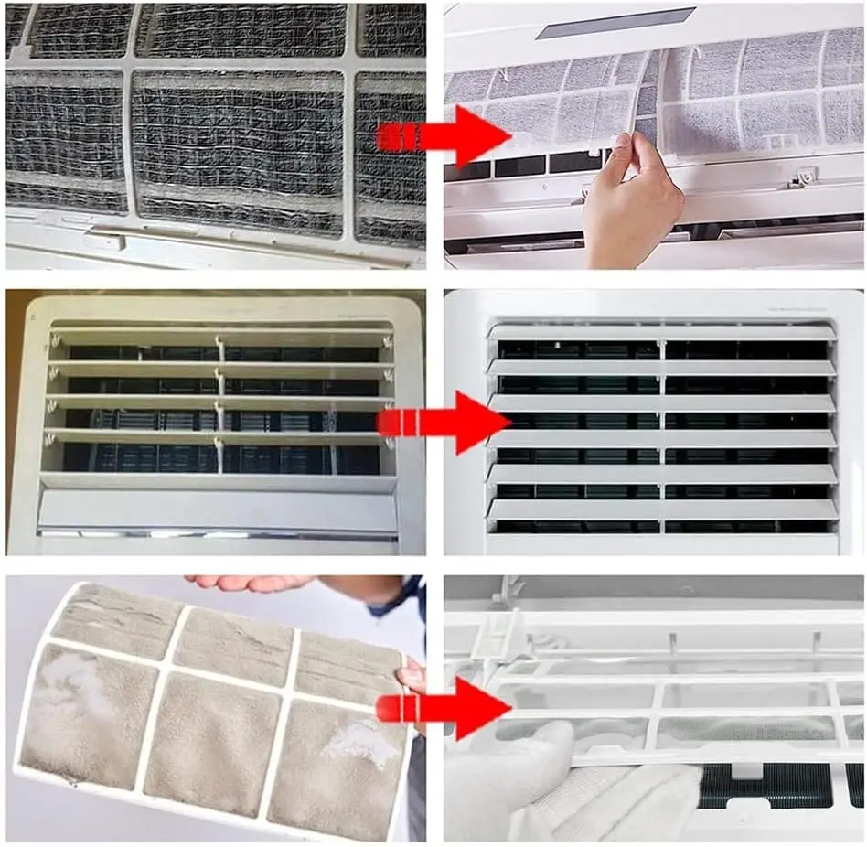 15pc Air Conditioner Cleaning Cover Kit With Clean Tools Waterproof Dust 118cm Protection Bag for Air Conditioners Cleaner Set