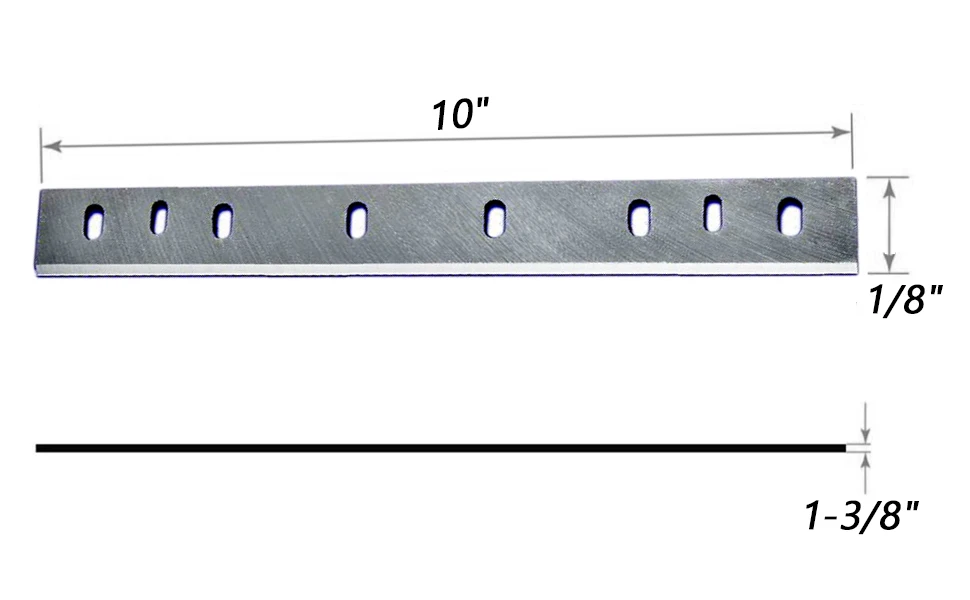 JTEX 263mm Planer Blades for Ryobi AP10 AP10N Wood Planer Knife Woodworking Tool- SET OF 2