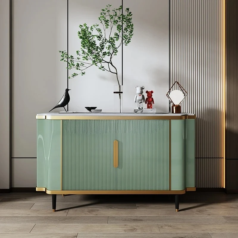 

Simple modern entrance cabinet light luxury style is facing the entrance cabinet shoe cabinet integrated solid wood high-end