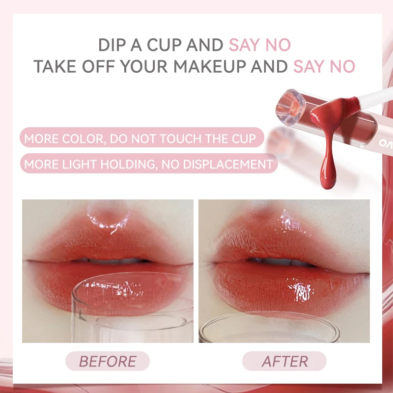 Dwustronna pomadka w płynie, mocno napigmentowana, nawilżająca, nie wywołująca wysuszania, długotrwała, wodoodporna, błyszcząca pomadka do ust.