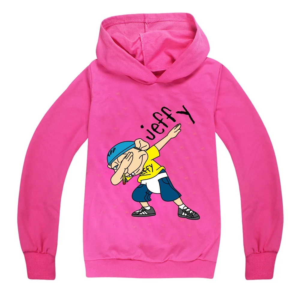 Anime Jeffy Puppet Hoodies Teenager Boys Hoodie Jumper Kids Sweatshirts Girls Leisure Outerwear Children\'s Pullover Streetwear