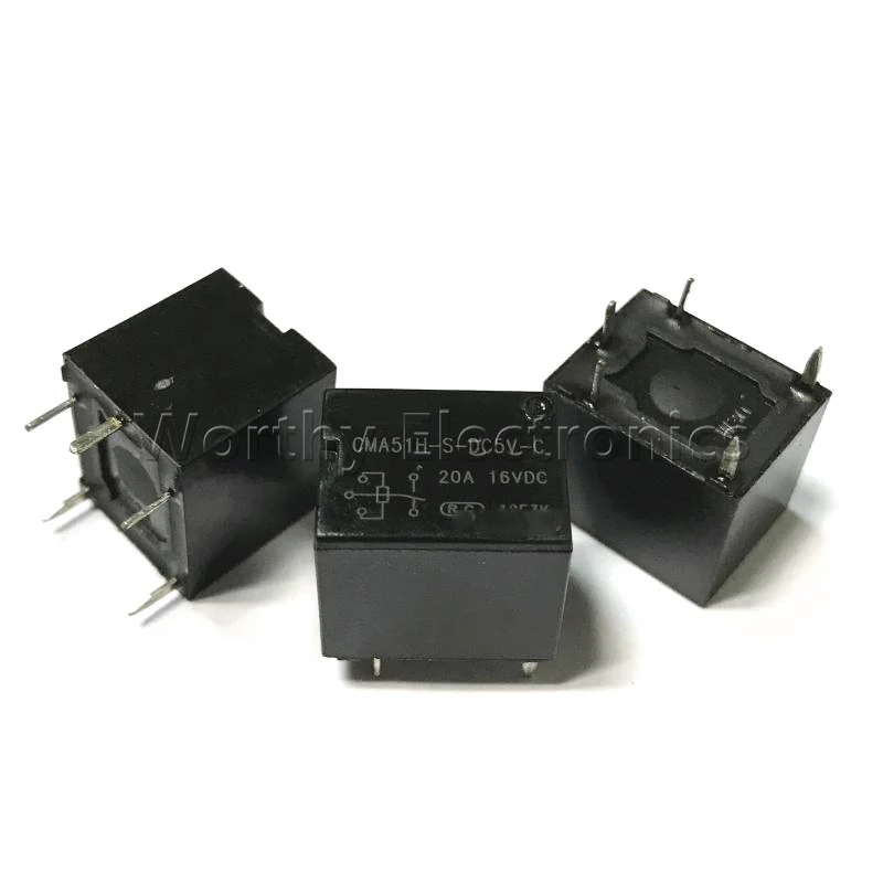 

Free Shipping Wholesale 10pcs/lot Relay CMA51H-S-DC5V-A CMA51H-S-DC12V-A CMA51H-S-DC24V-A 20A 5PIN