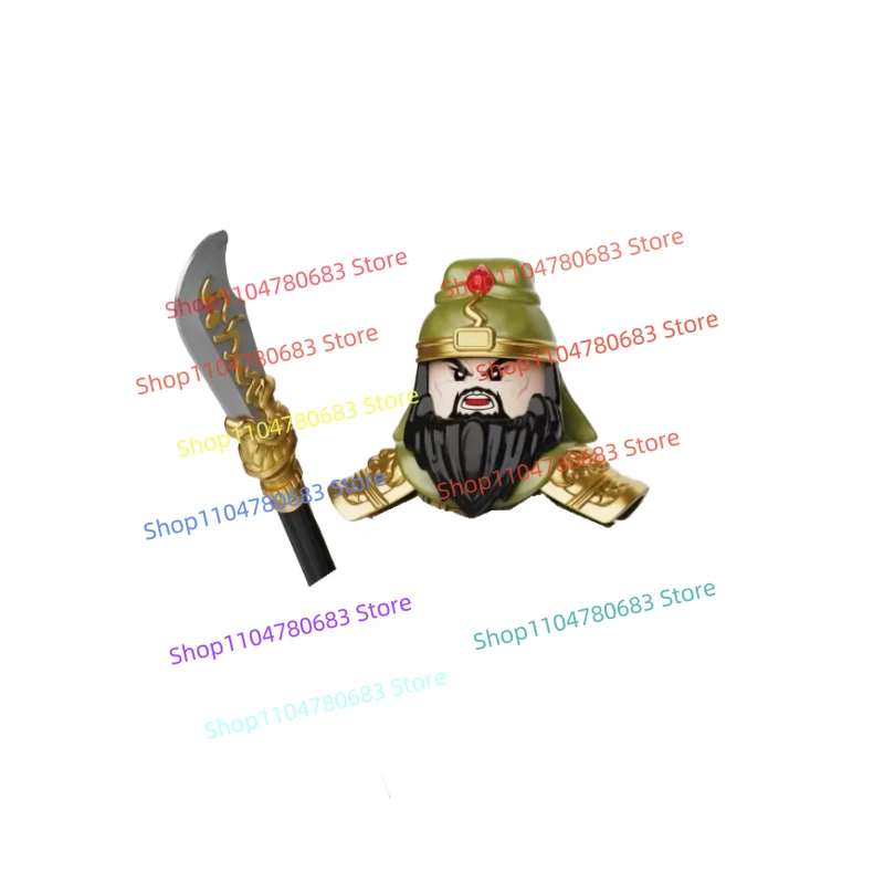 Bloques de construcción MOC de tres reinos, muñeca en miniatura General Qin Ming, accesorios de dibujos animados de Anime, modelo de adorno, juguete para regalo decorativo