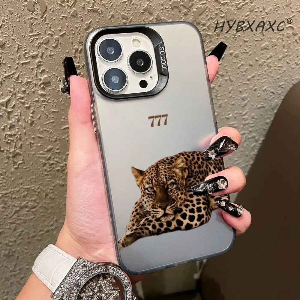 

New Fashion Pink Leather Phone Case Cute Leopard Back Cover Anti-fall Protective cases for iPhone 17 16 15 14 13 12 11 pro max