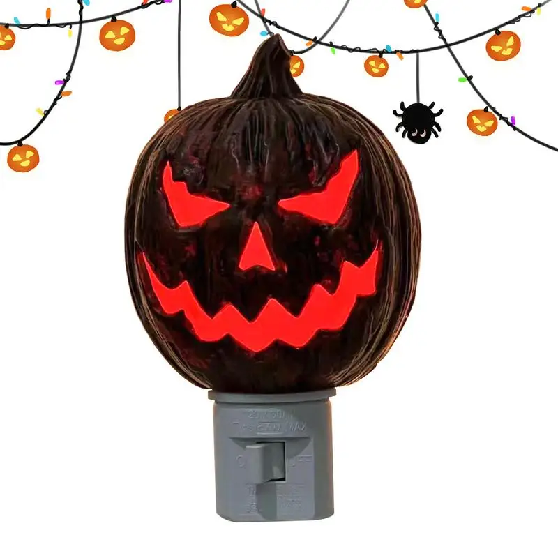 Halloween Atmosfera LED Night Light para crianças, Scary Nightlight Nursery, Bedside Lamp