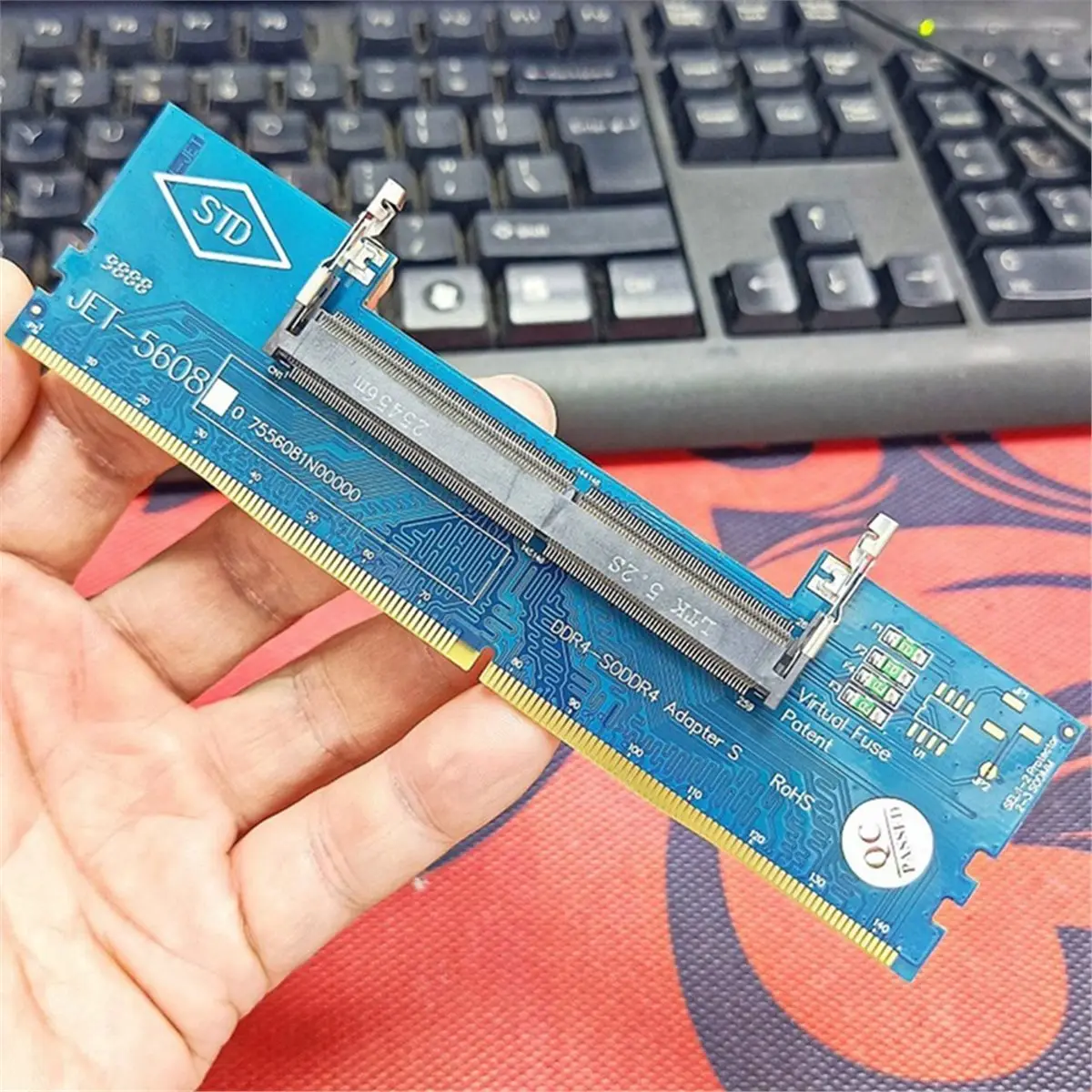 

Комплект из 6 адаптеров SO-DIMM для ноутбуков к настольным ПК (DDR4, тестовая карта для подключения оперативной памяти ноутбука к настольному ПК)