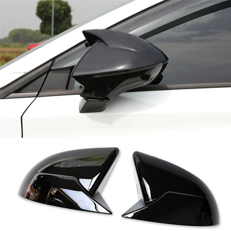 For MG 4 MG4 EV Mulan 2023 Car Side Rear View Mirror Cover Trim Protector Decoration Accessories,Black