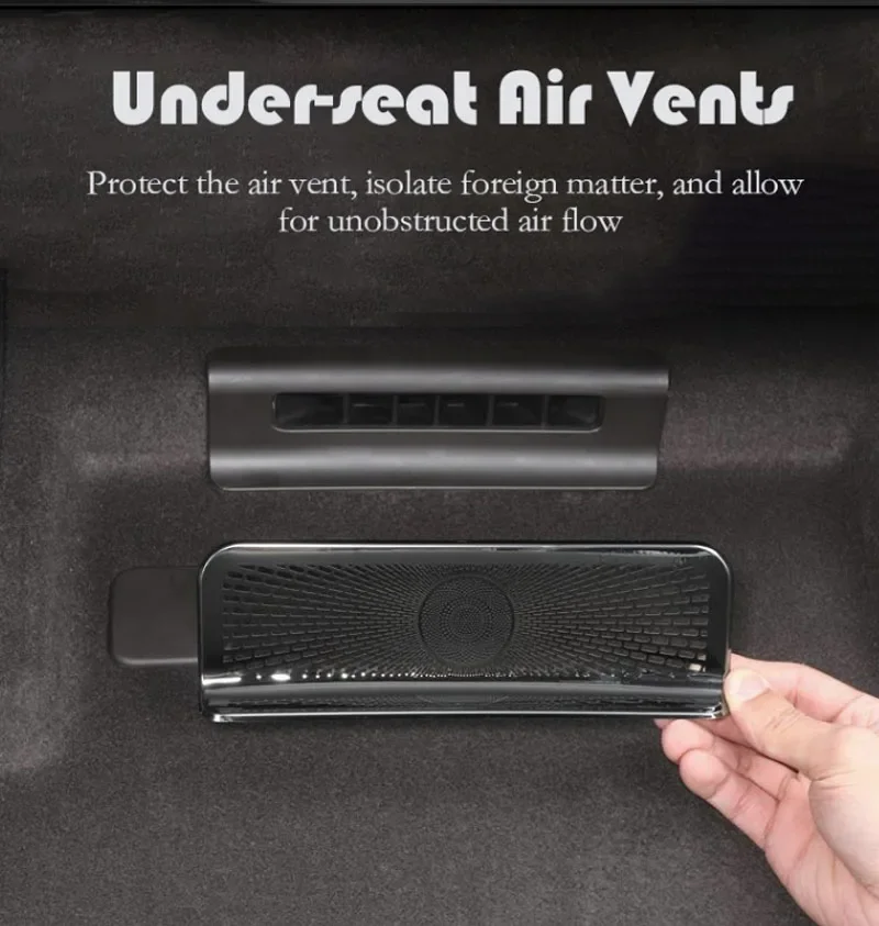 Car Air Outlet Covers For BMW X3 G45 G48 2025 2026 2027 Stainless Steel Under Seat Conditioner Vent Film Strips Auto Accessories